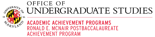 Logo for Academic Achievement Programs, Office of Undergraduate Studies, University of Maryland 